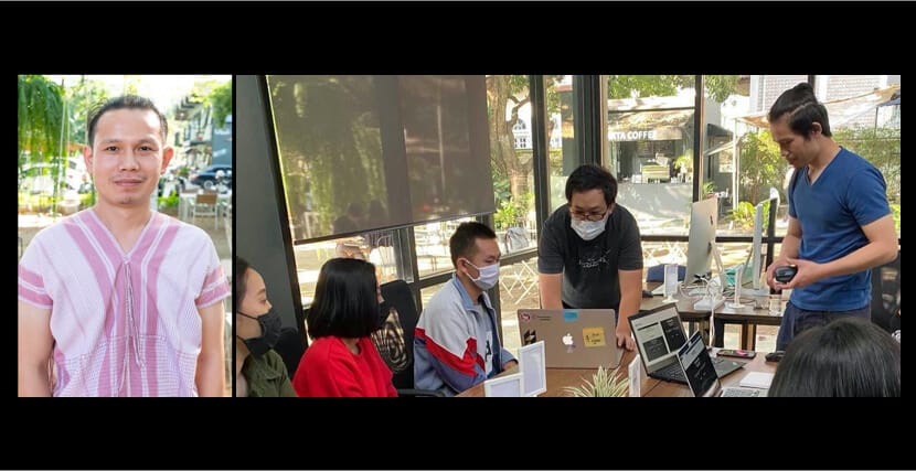 เซวาและทีม Anywhere Work ระหว่างการฝึกงานดิจิทัล