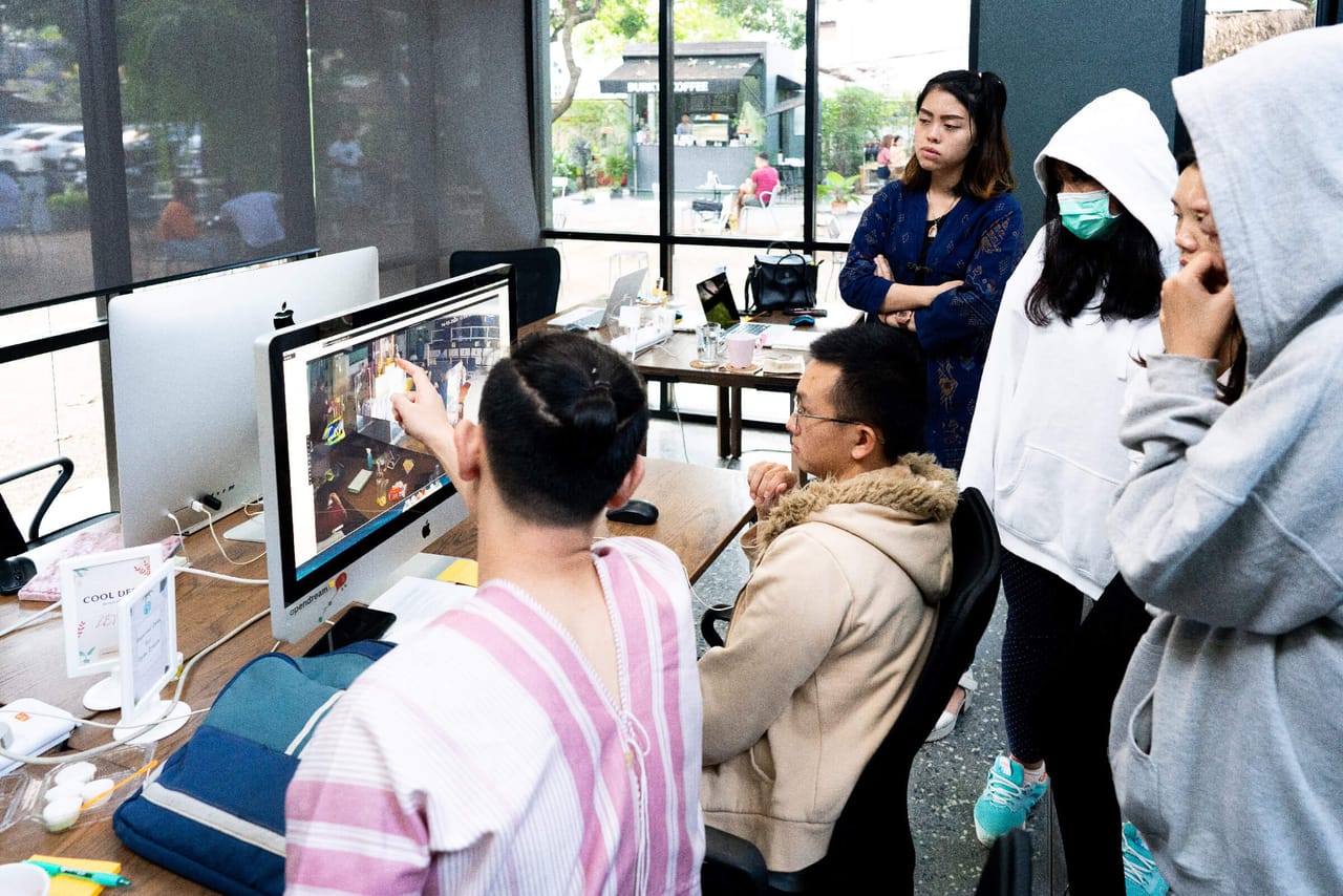 ทีม Anywhere Work ฝึกงานดิจิทัลจากภาพกล้องวงจรปิด